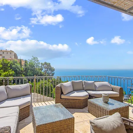 빌라 With Panoramic Sea View & Private Pool & Monaco 로퀴에브륀캡마르탱